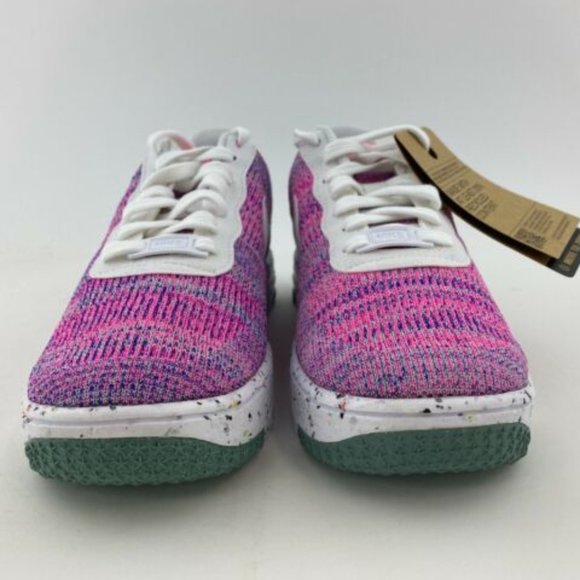 NEW Nike Air Force 1 Crater Flyknit Pink Purple Women's Sneakers Shoes - Picture 9 of 13